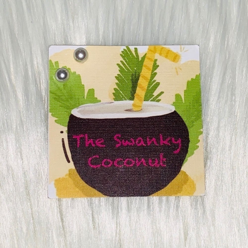 NEW Swanky Coconut White Ball Stud Earrings